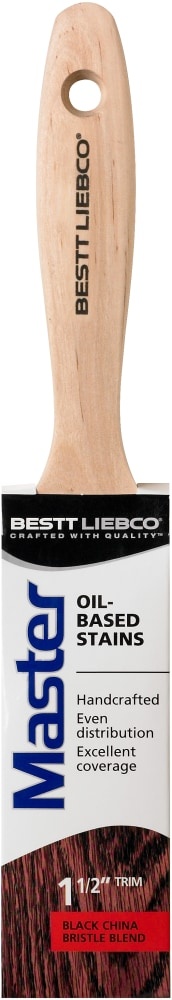 slide 1 of 1, Bestt Liebco Master Oil-Based Stains Trim Brush, 1.5 in