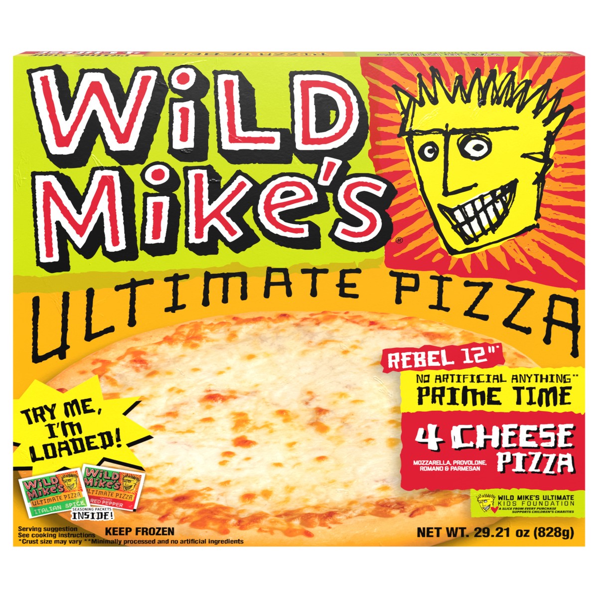 slide 3 of 15, Wild Mike's Prime Time 4-Cheese Pizza, 29.21 oz