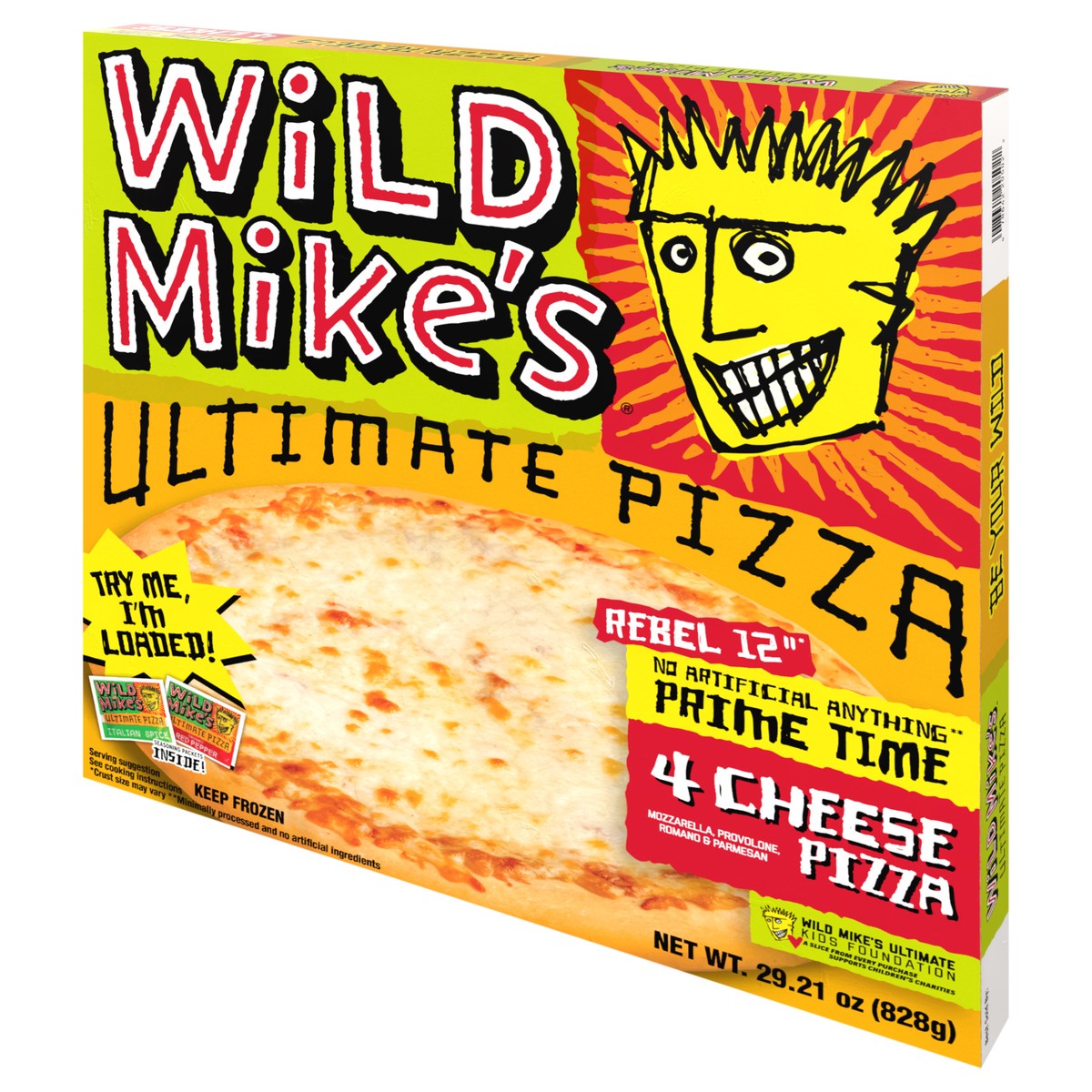 slide 9 of 15, Wild Mike's Prime Time 4-Cheese Pizza, 29.21 oz