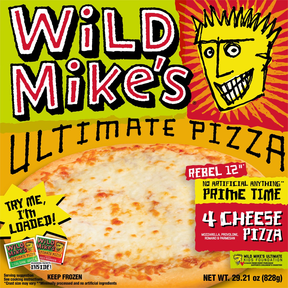 slide 7 of 15, Wild Mike's Prime Time 4-Cheese Pizza, 29.21 oz