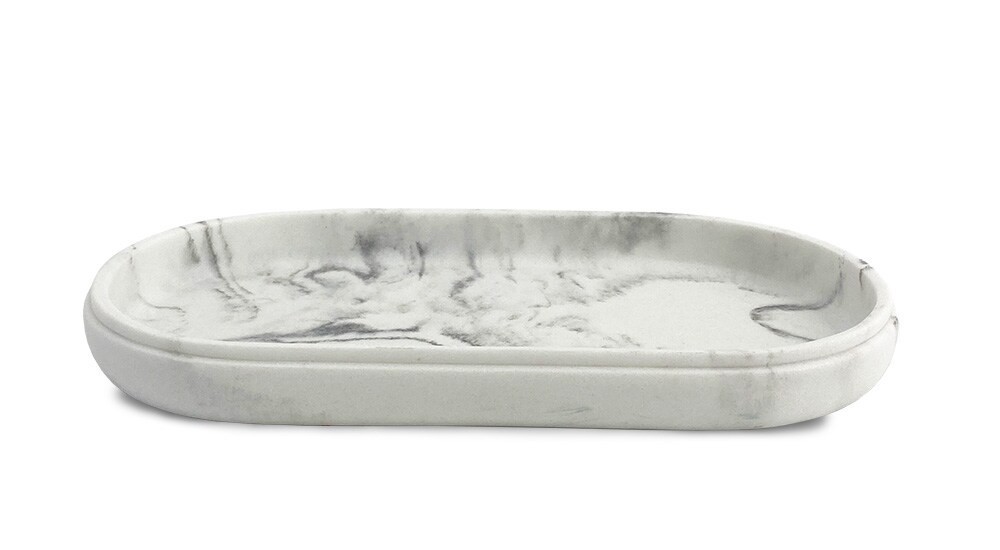 slide 1 of 1, Splash Home Marble Resin Tray, 1 ct