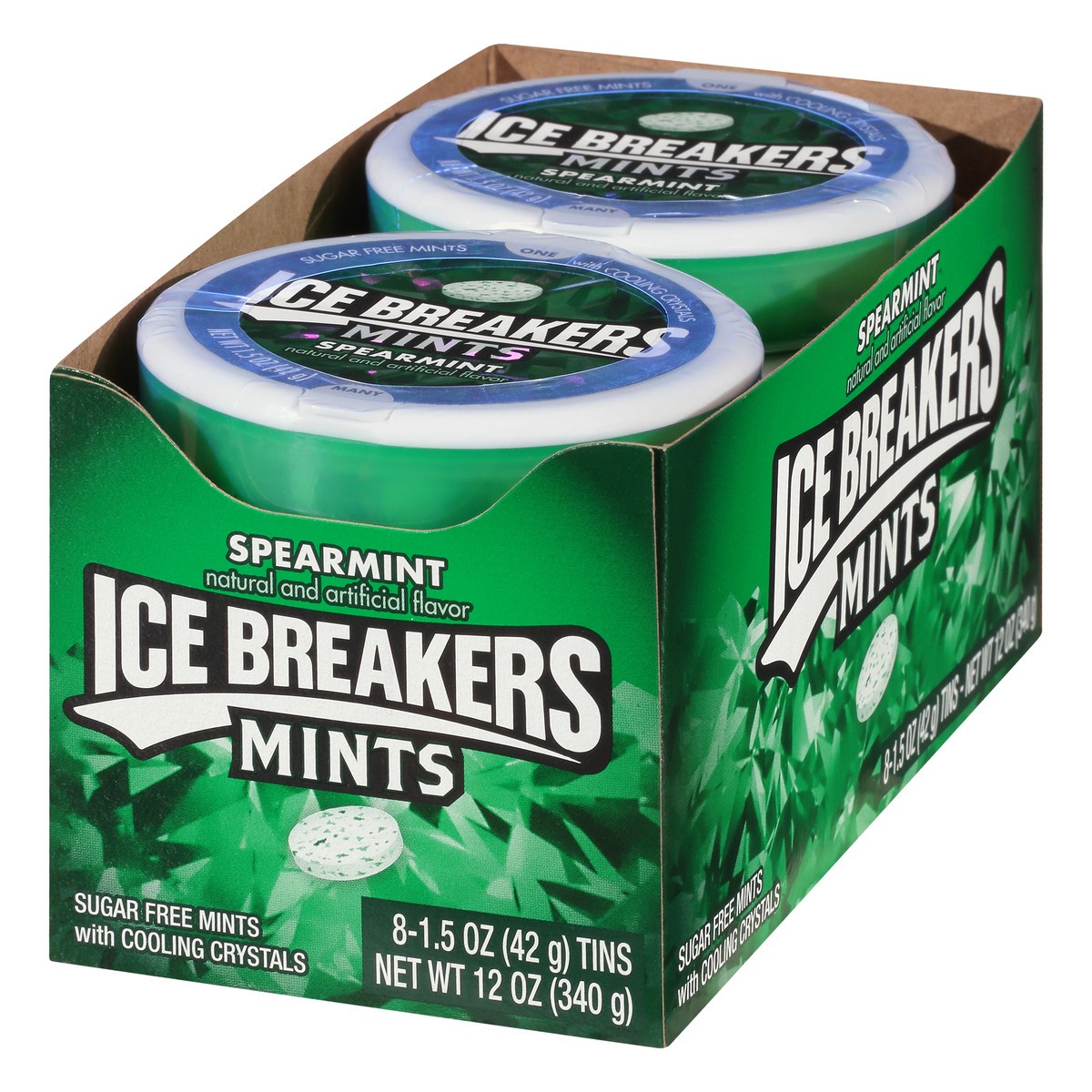 slide 3 of 10, Ice Breakers Spearmint, 8 ct