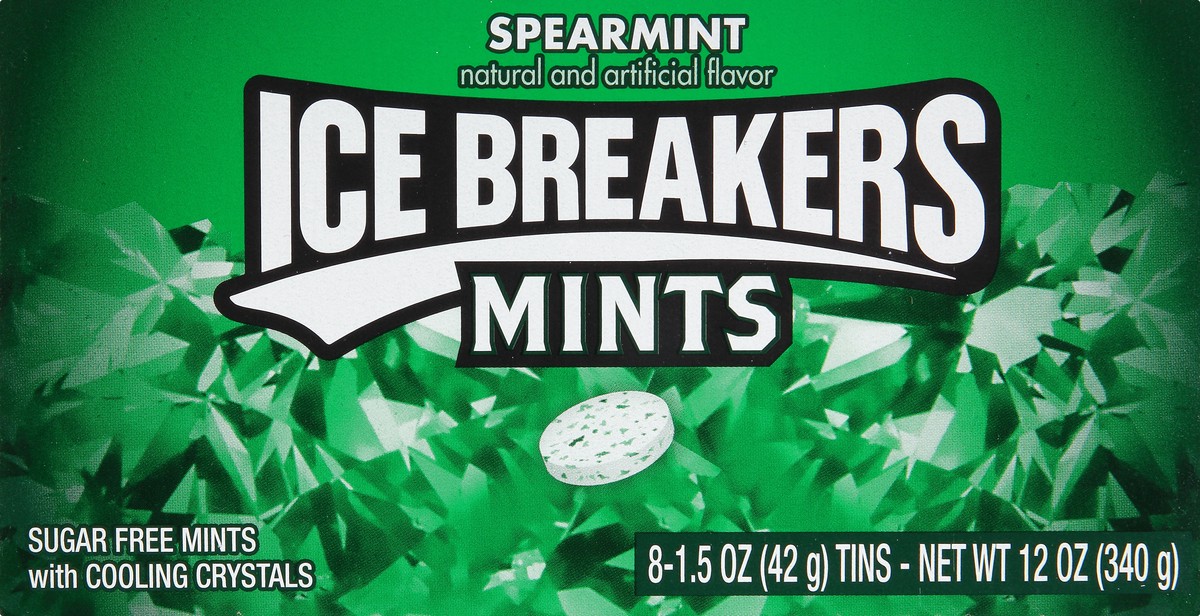 slide 9 of 10, Ice Breakers Spearmint, 8 ct