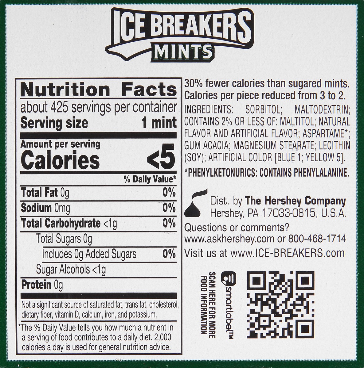 slide 10 of 10, Ice Breakers Spearmint, 8 ct