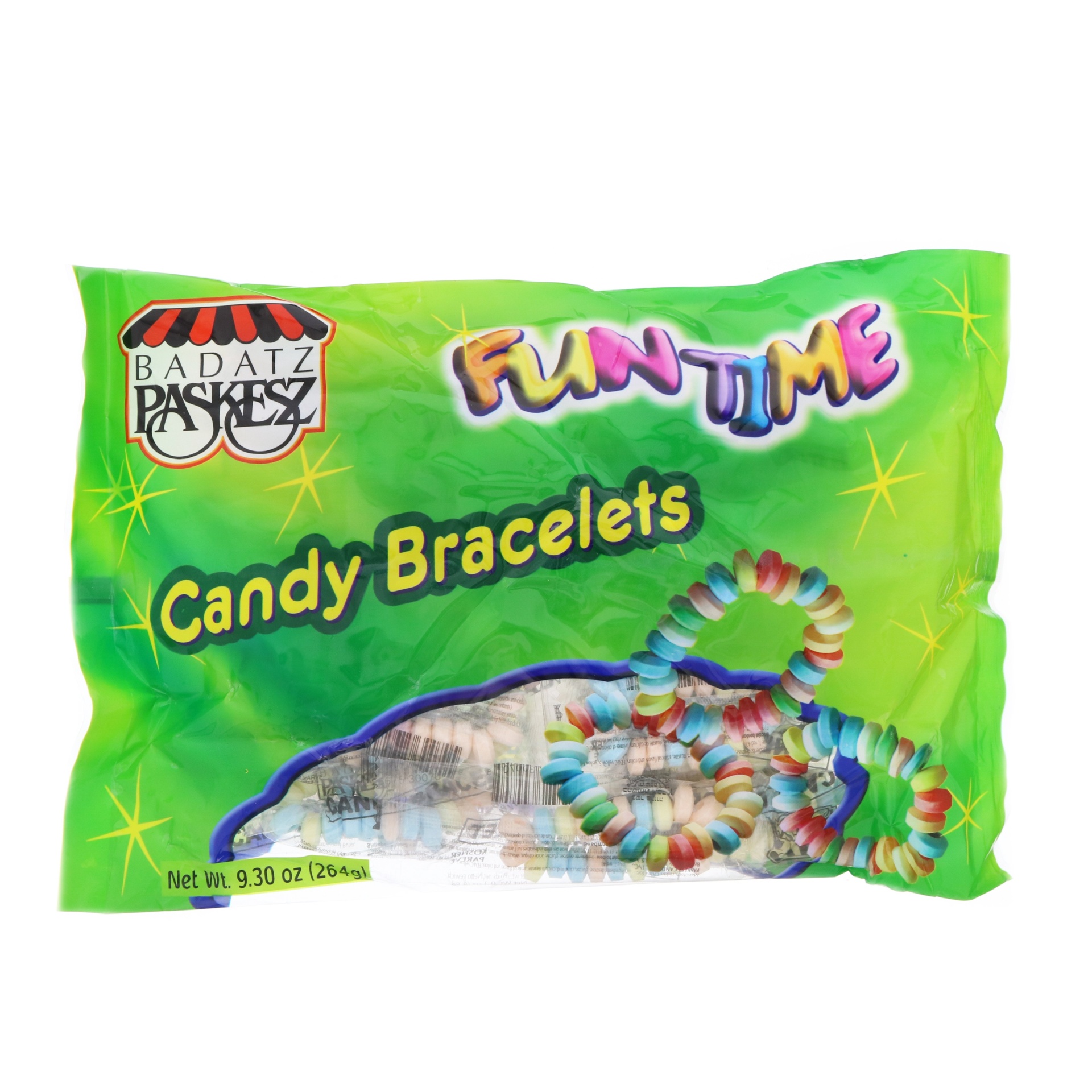 slide 1 of 1, Paskesz Fun Time Candy Bracelets, 9.3 oz