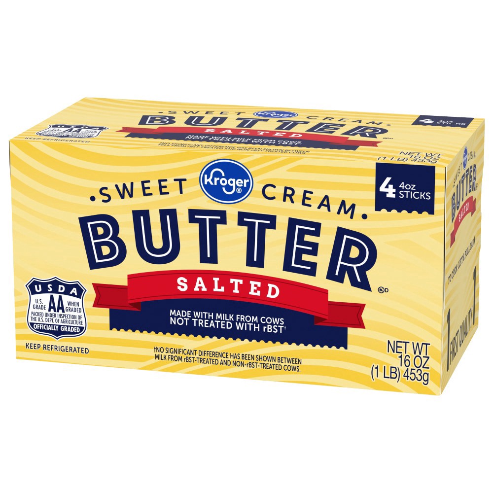 slide 2 of 5, Kroger Salted Butter Sticks, 16 oz