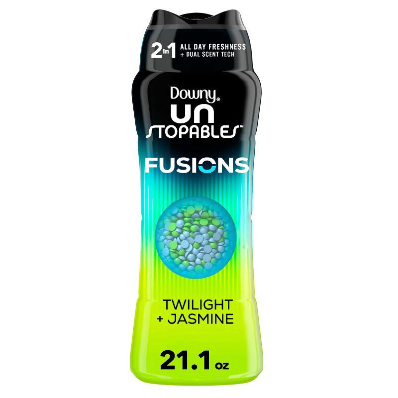 slide 1 of 10, Downy Unstopables Fusions Twilight + Jasmine Laundry Additive Beads - 21.1oz, 21.1 oz