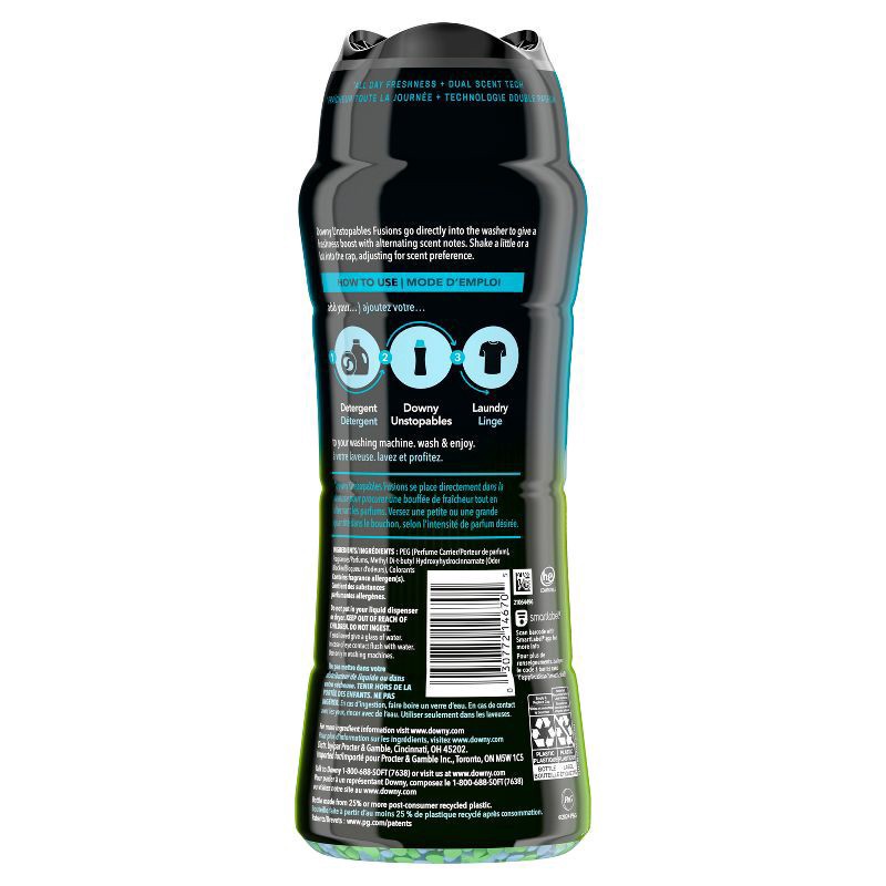 slide 4 of 10, Downy Unstopables Fusions Twilight + Jasmine Laundry Additive Beads - 21.1oz, 21.1 oz