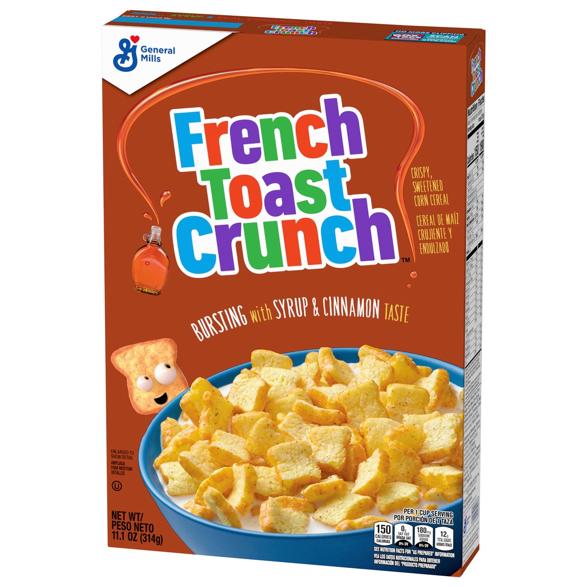 slide 5 of 13, French Toast Crunch, Breakfast Cereal, 11.1 oz Box, 11.1 oz