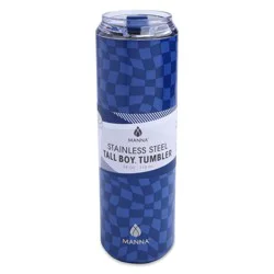 Manna Checker Tallboy Tumbler - Blue