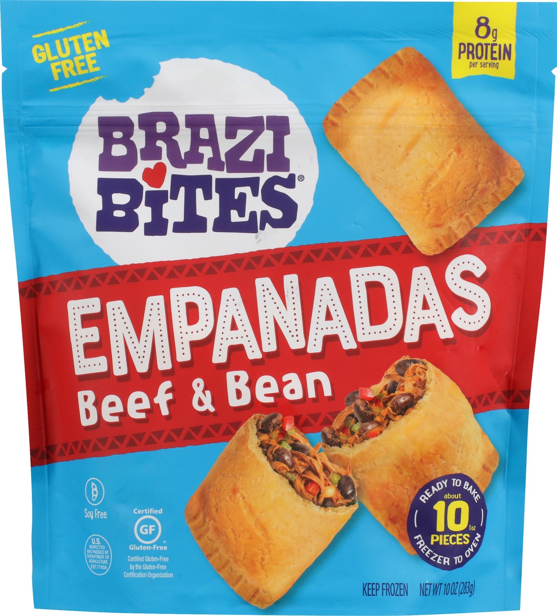 slide 1 of 10, Brazi Bites Beef & Bean Empanadas 10 oz, 10 oz