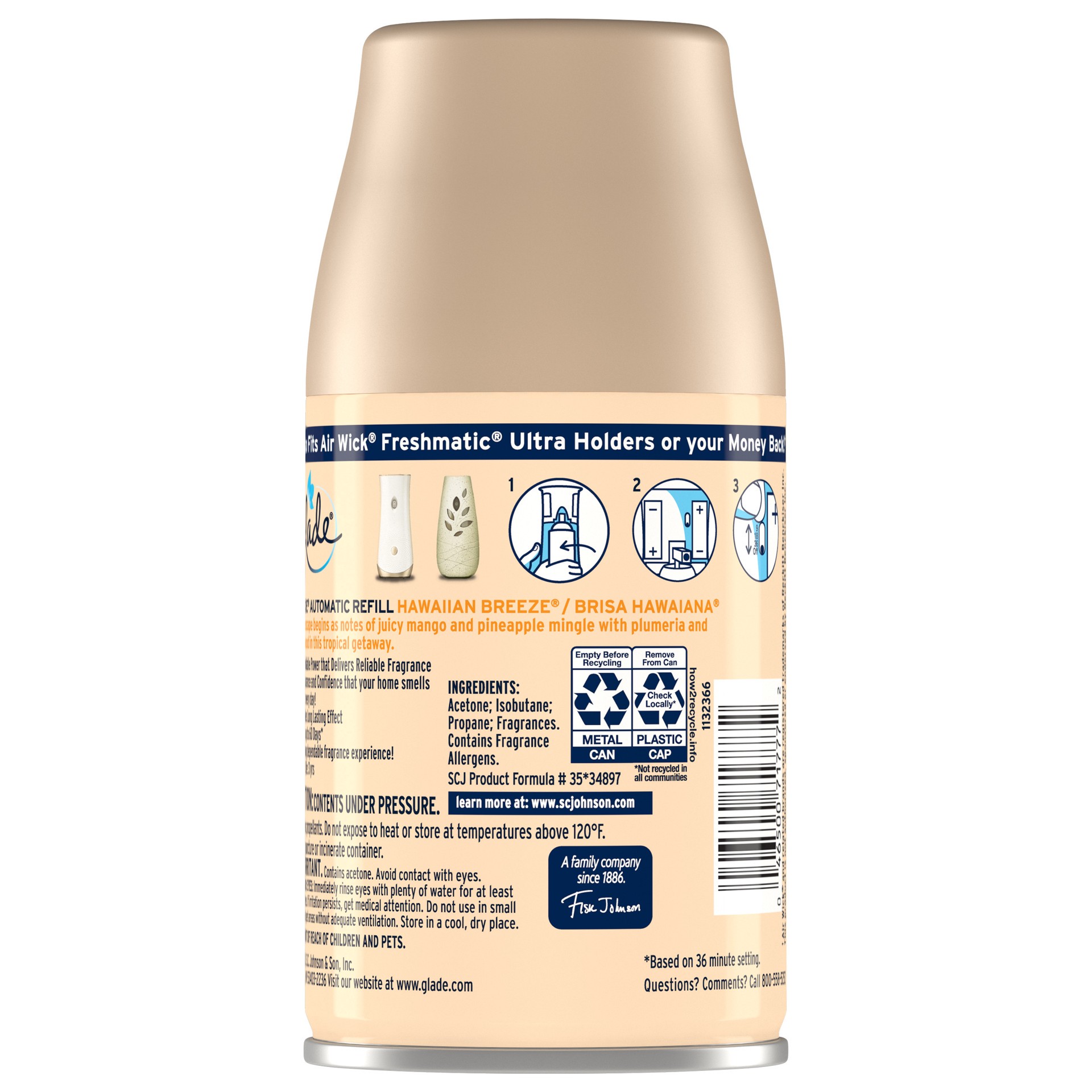 slide 3 of 5, Glade Hawaiian Breeze Auto Spray Refill, 6.2 oz