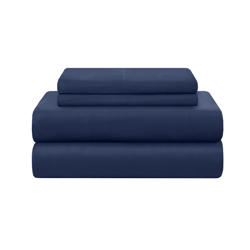 slide 1 of 1, Modavari Bamboo Sheet Set - Blue, Queen Size