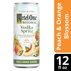 Ketel One Botanical Vodka Spritz Peach & Orange Blossom, 12 fl oz