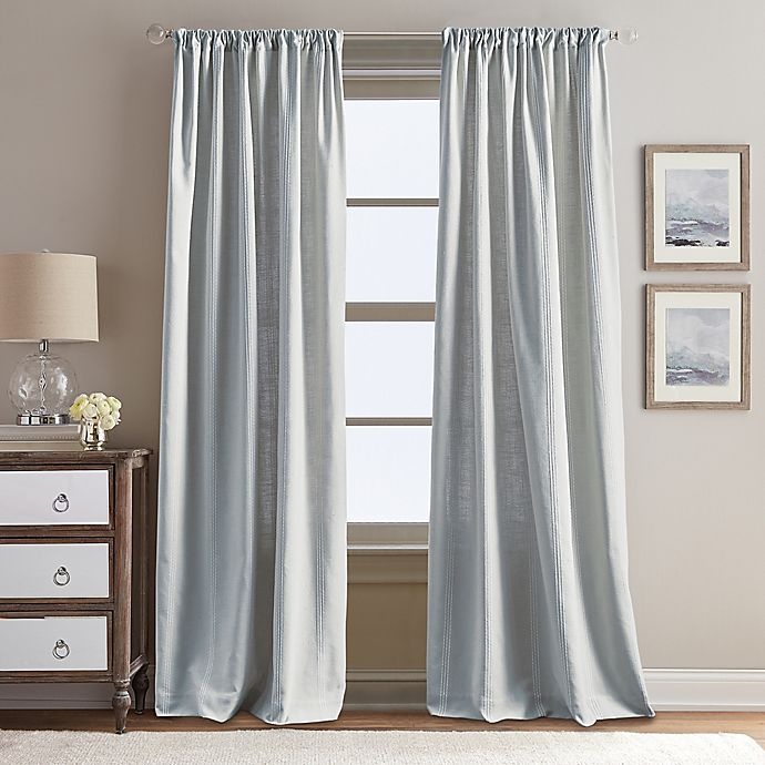 slide 1 of 2, Peri Home Eastman Rod Pocket Window Curtain Panel - Silver, 84 in