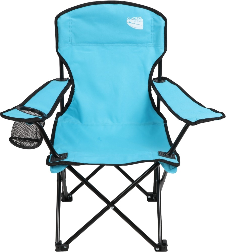 slide 1 of 1, Glacier's Edge Kids Camp Chair - Light Blue, 1 ct