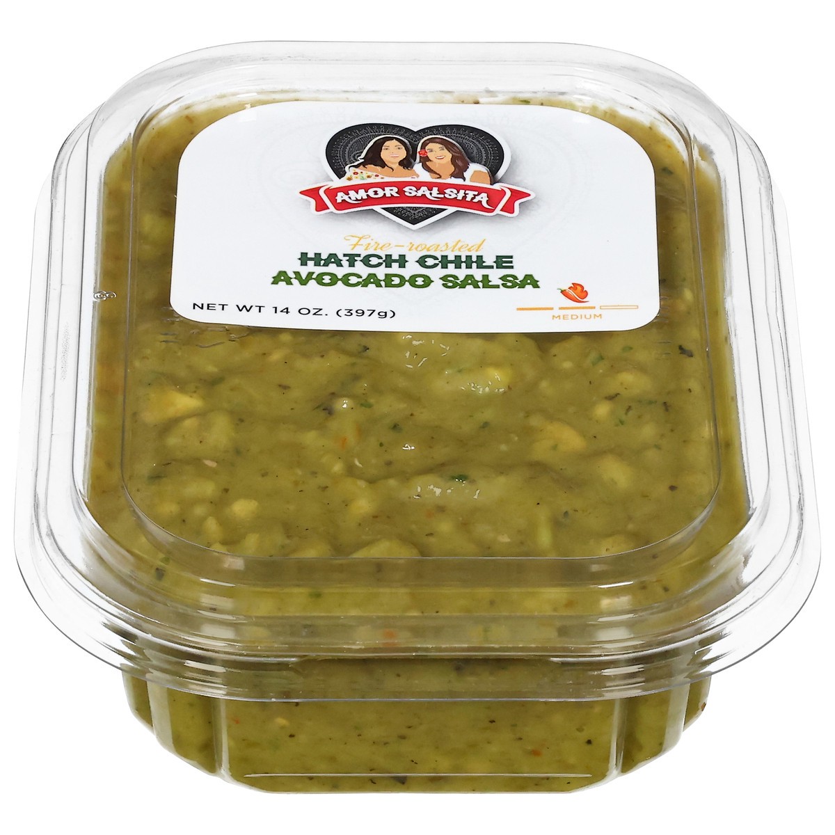 slide 2 of 4, Amor Salsita Hatch Chile Avocado Salsa 14oz - 14 OZ, 14 oz