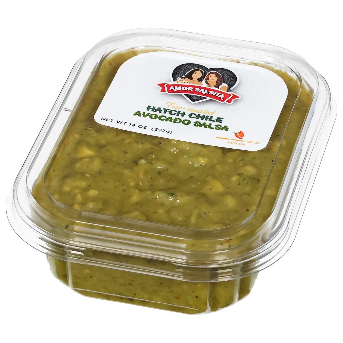 slide 4 of 4, Amor Salsita Hatch Chile Avocado Salsa 14oz - 14 OZ, 14 oz