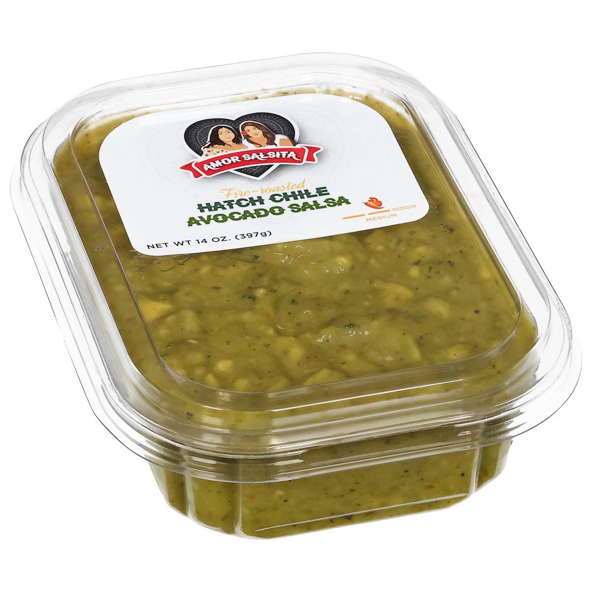 slide 3 of 4, Amor Salsita Hatch Chile Avocado Salsa 14oz - 14 OZ, 14 oz