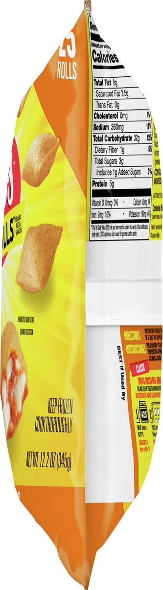slide 3 of 9, Totino's Pizza Rolls, Cheese Flavored, Frozen Snacks, 12.2 oz, 25 ct, 25 ct