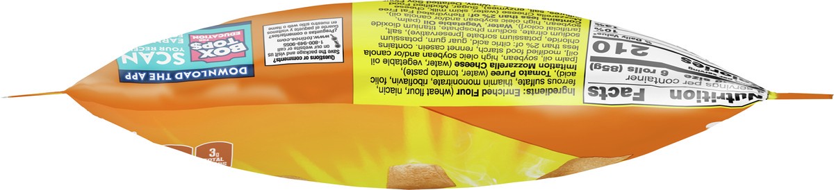 slide 8 of 9, Totino's Pizza Rolls, Cheese Flavored, Frozen Snacks, 12.2 oz, 25 ct, 25 ct