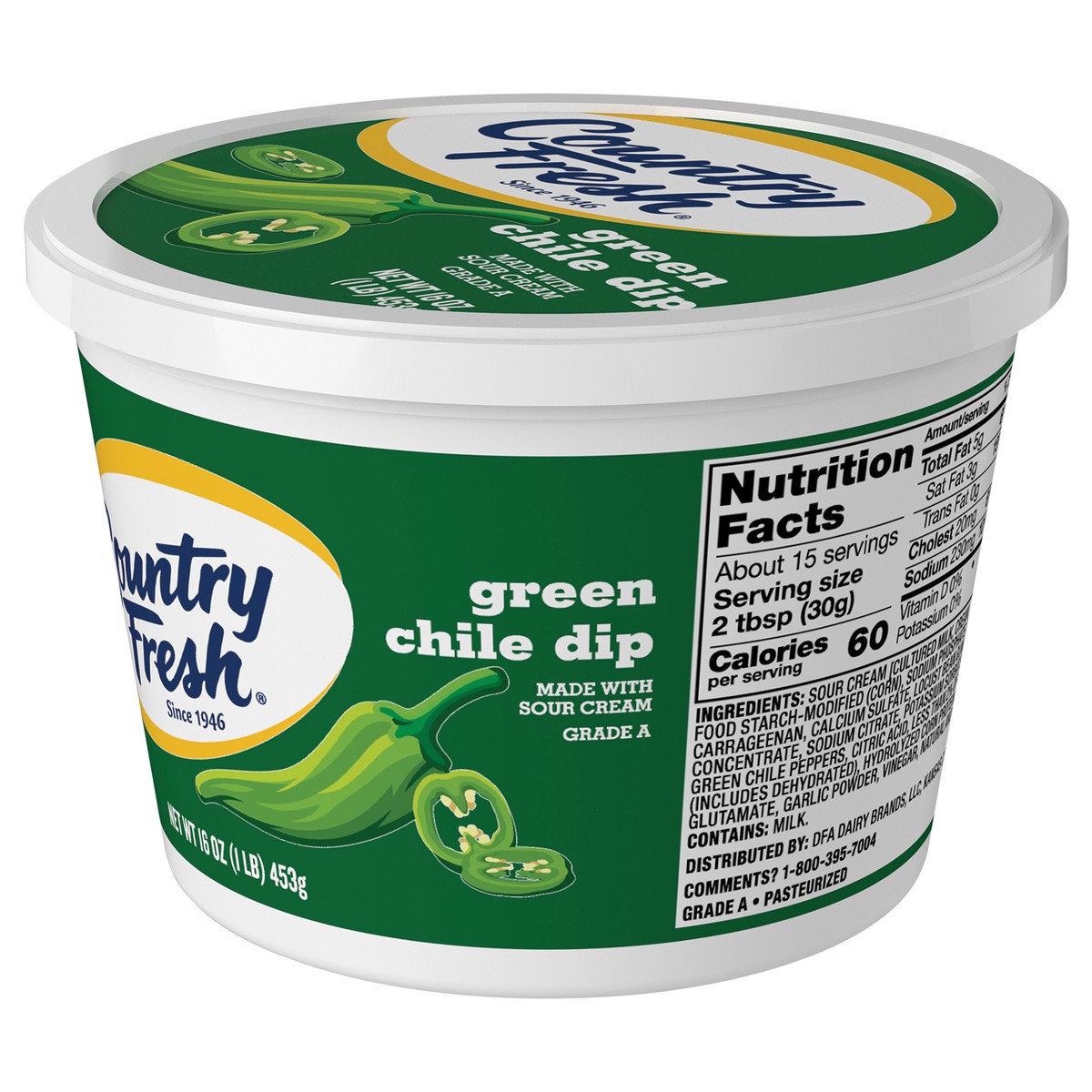 slide 4 of 4, Country Fresh Green Chile Dip, 16 oz
