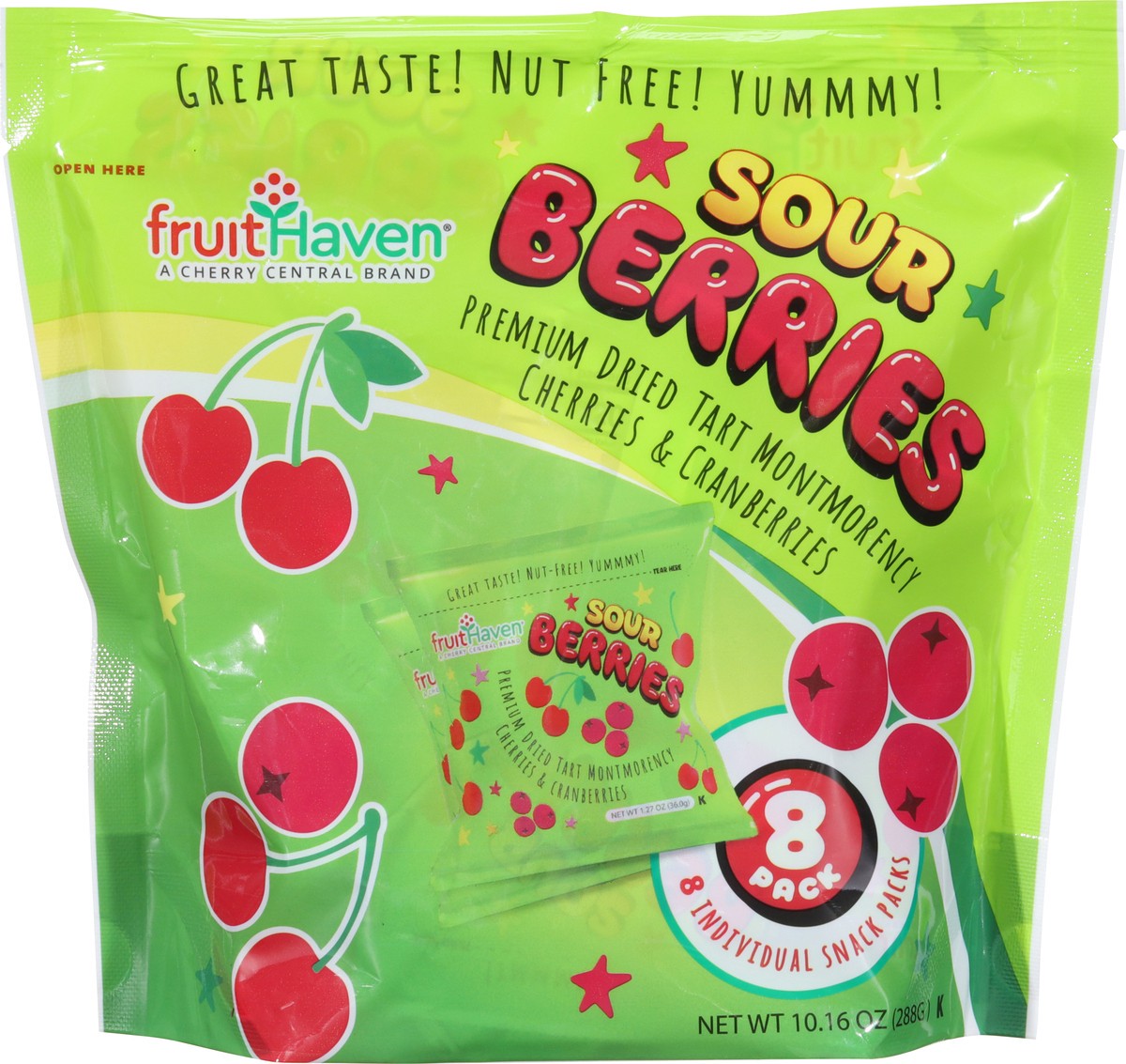slide 3 of 14, FruitHaven Premium Sour Berries 8 Pack 8 ea, 8 ct