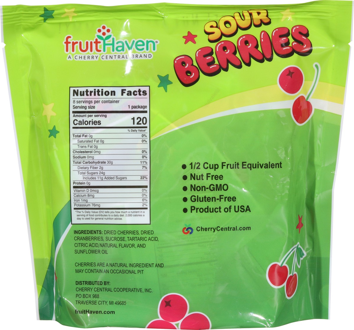 slide 12 of 14, FruitHaven Premium Sour Berries 8 Pack 8 ea, 8 ct