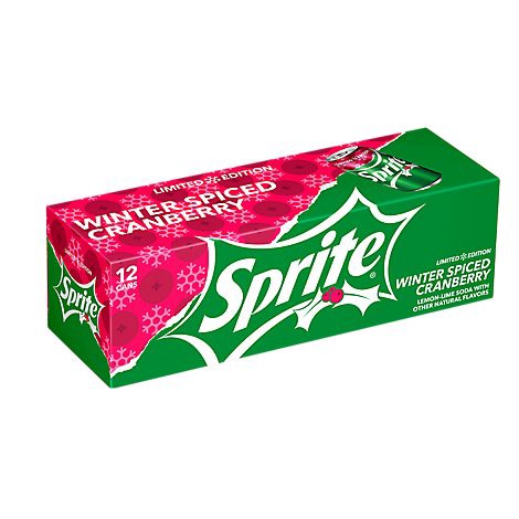 slide 1 of 1, Sprite Winter Spiced Cranberry Fridge Pack- 12 ct; 12 fl oz, 12 ct; 12 fl oz