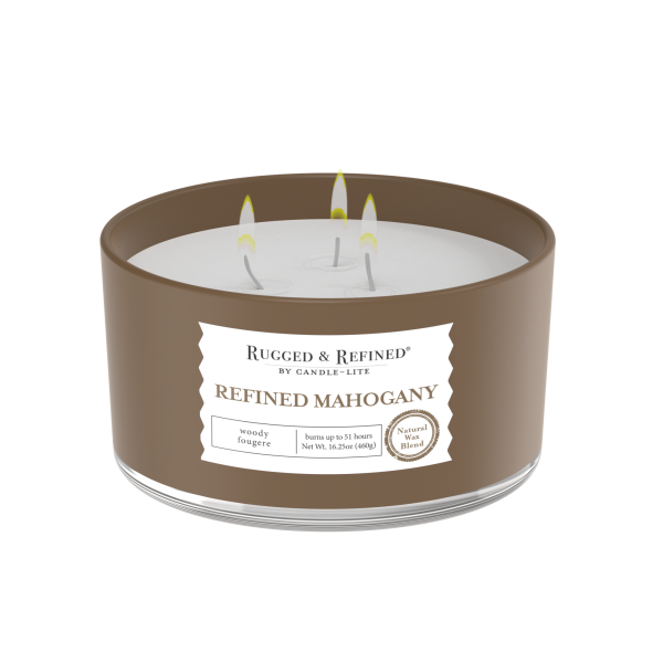slide 5 of 5, Rugged & Refined Refined Mahogany Candle 1 ea, 1 ct