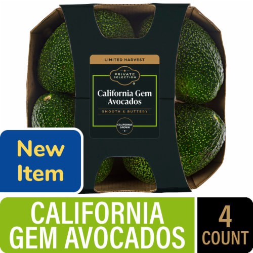slide 1 of 1, Kroger Private Selection® California Gem Avocados, 4 ct