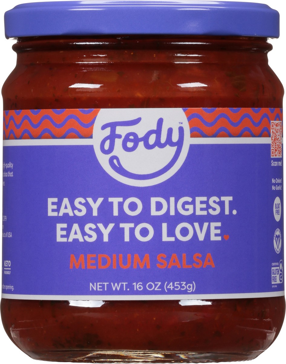 slide 2 of 12, Fody Medium Sensitive Salsa 16 oz, 16 oz