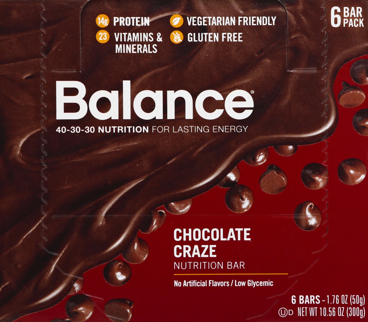 slide 12 of 13, Balance Chocolate Craze Nutrition Bar 6 ea, 6 ct