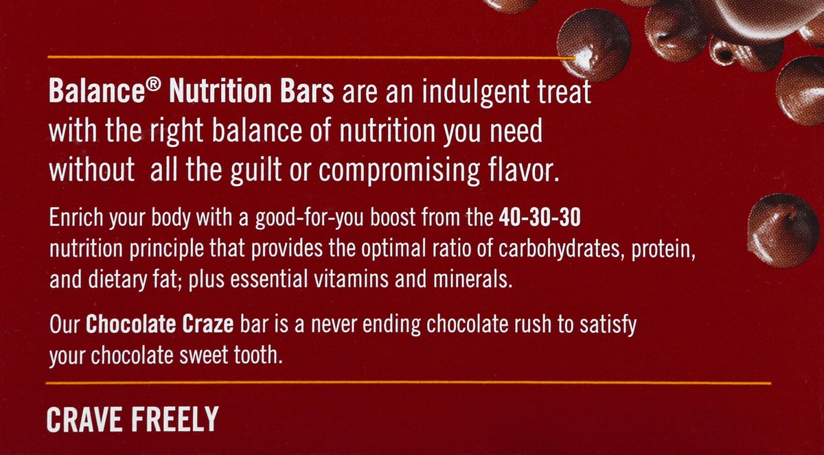 slide 8 of 13, Balance Chocolate Craze Nutrition Bar 6 ea, 6 ct