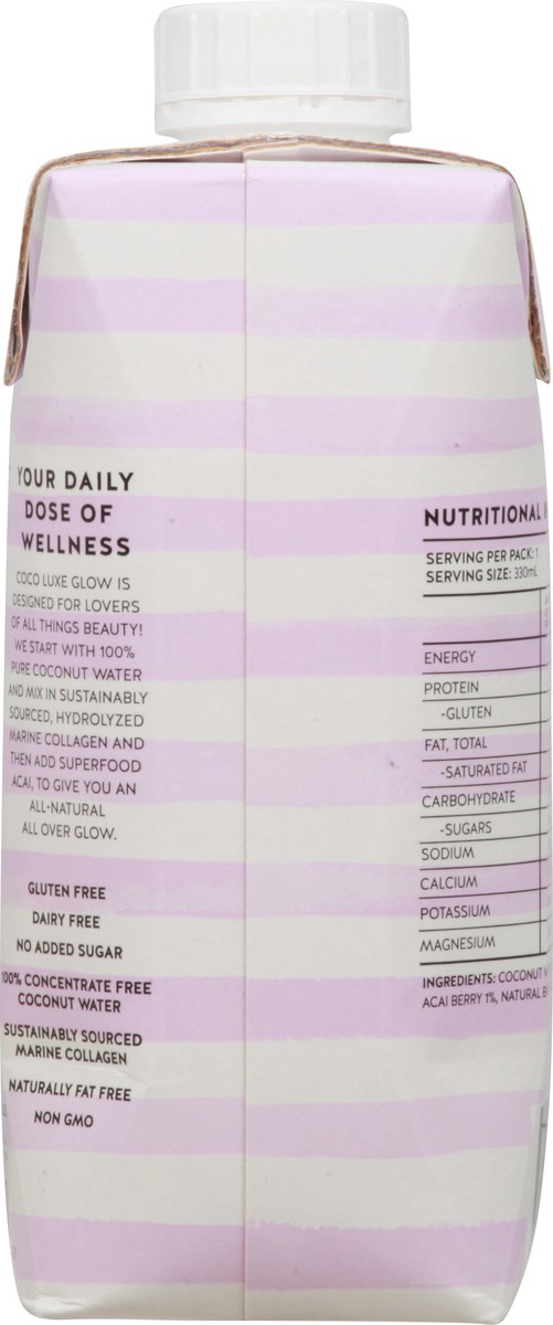 slide 9 of 14, Coco Luxe Glow with Collagen & Acai Coconut Water- 11 oz, 11 oz