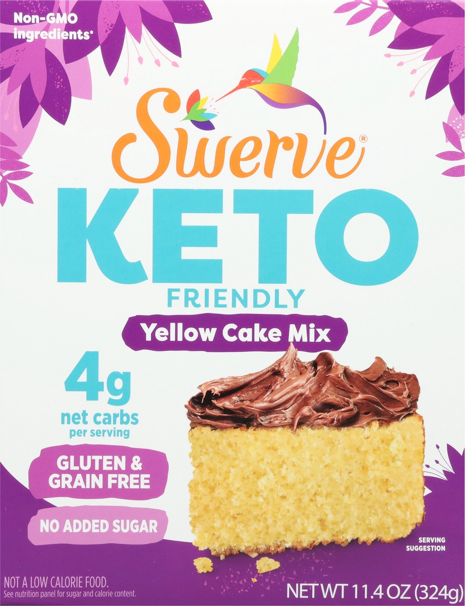 slide 9 of 9, Swerve Keto Friendly Yellow Cake Mix 11.4 oz, 11.4 oz