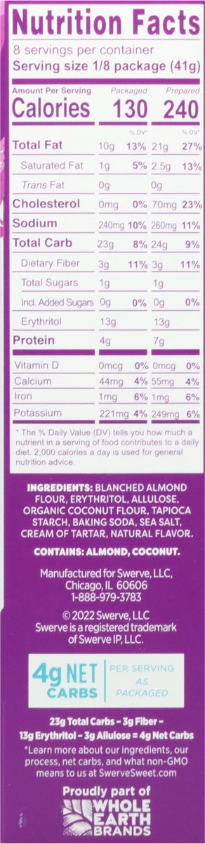 slide 2 of 9, Swerve Keto Friendly Yellow Cake Mix 11.4 oz, 11.4 oz