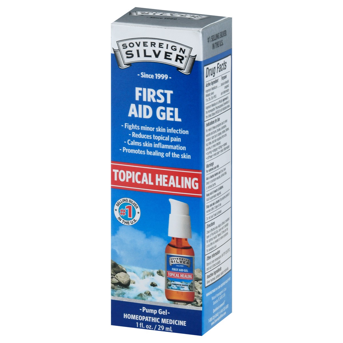 slide 3 of 13, Sovereign Silver Topical Healing Pump First Aid Gel 1 fl oz, 2 oz