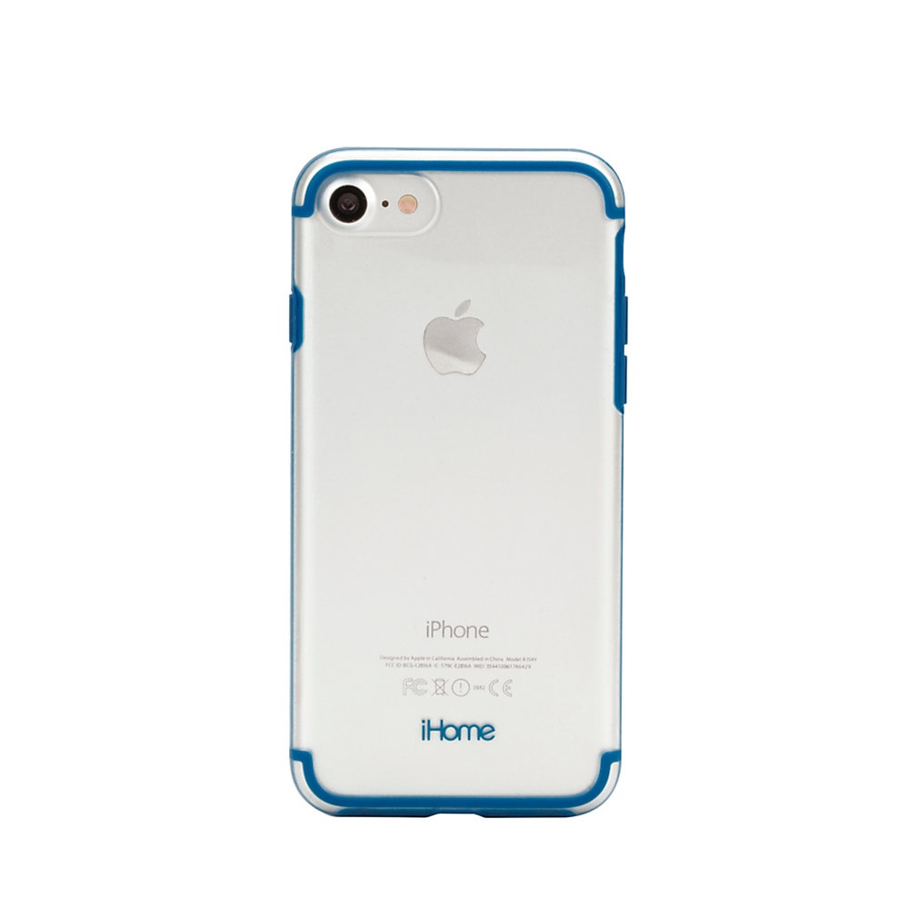 slide 1 of 1, iHome Sheer Case For Apple Iphone, Blue, 1 ct