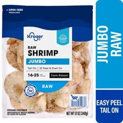 Kroger® Jumbo Raw Shrimp Easy Peel Tail On