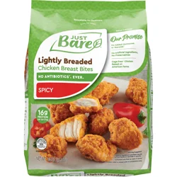 Just BARE Chicken Breast Spicy Bites, Lightly Breaded
