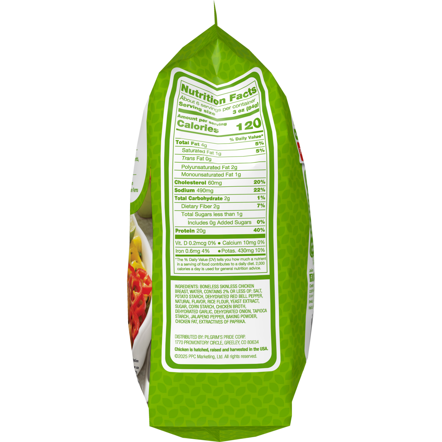 slide 3 of 8, Just Bare® Spicy Oven Roasted Chicken Breast Bites, 19.2 oz