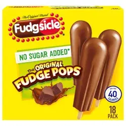 Fudgsicle No Sugar Added Original Fudge Pops