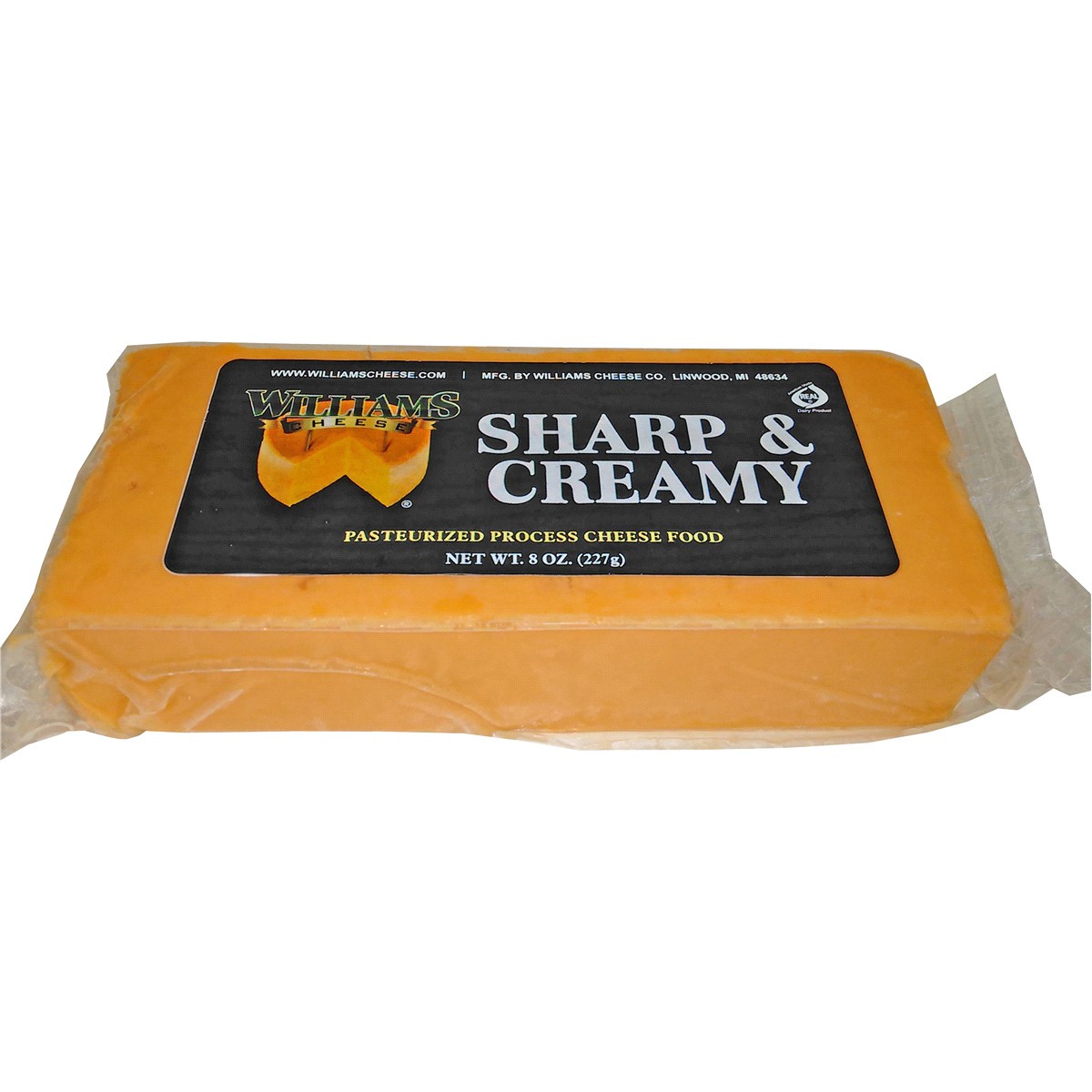 slide 1 of 1, Williams Cheese Sharp & Creamy 8 oz., 8 oz