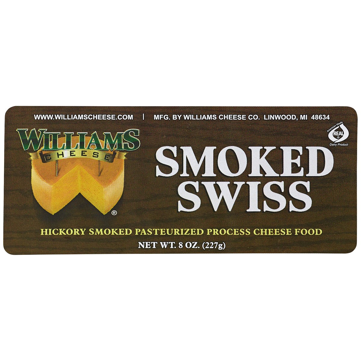 slide 1 of 1, Williams Cheese Smoked Swiss, 8 oz, 8 oz