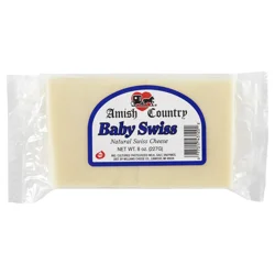 Amish Country Baby Swiss Chunk Cheese, 8 Oz