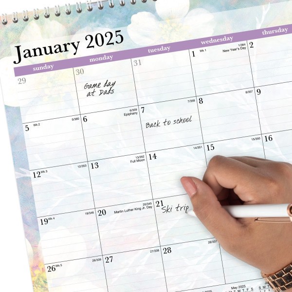slide 4 of 5, 2025 At-A-Glance Dreams Monthly Wall Calendar, 15"" X 12"", January To December, Pm83-707, 1 ct