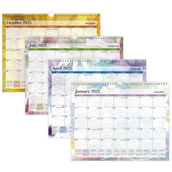 slide 5 of 5, 2025 At-A-Glance Dreams Monthly Wall Calendar, 15"" X 12"", January To December, Pm83-707, 1 ct