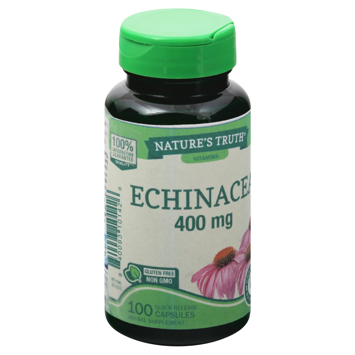 slide 5 of 9, Nature's Truth 400 mg Capsules Echinacea 100 ea, 100 ct; 400 mg