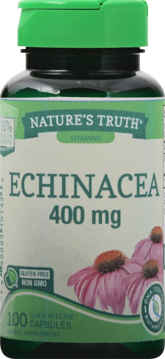 slide 4 of 9, Nature's Truth 400 mg Capsules Echinacea 100 ea, 100 ct; 400 mg